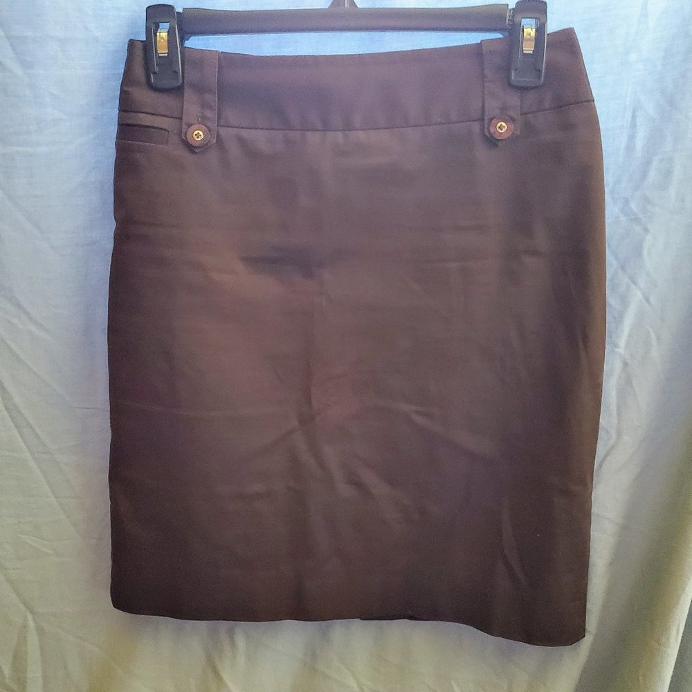 White House Black Market Pencil skirt brown sz 00